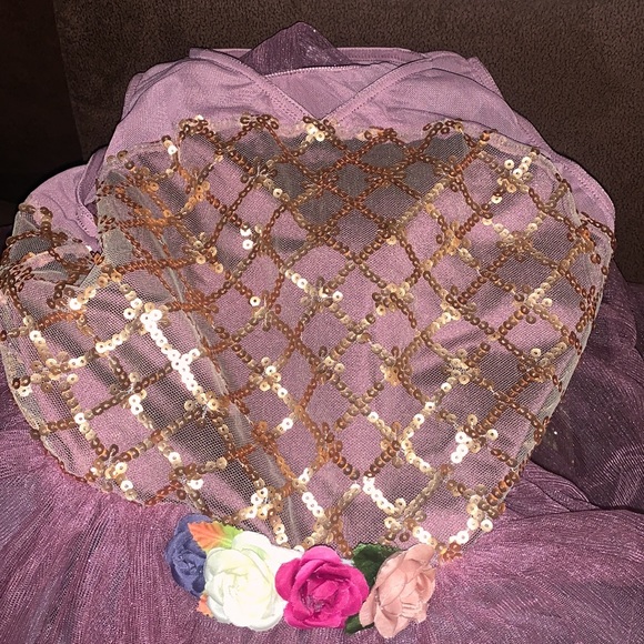 Ballerina FLORAL Rose Pink Costume - Picture 3 of 4